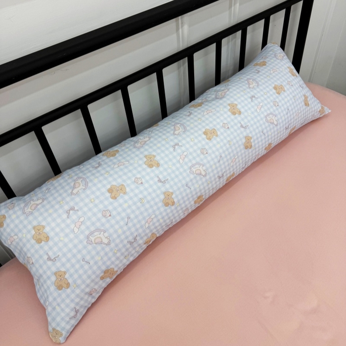 91家纺网 家纺一手货源 找家纺 （总）塞纳2025新款全棉有氧双层纱长方形可爱长条抱枕