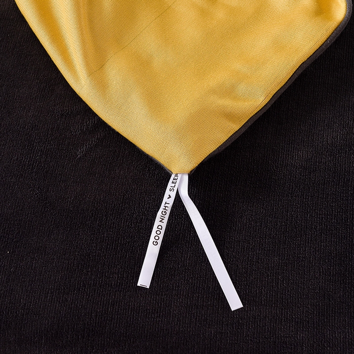 91家纺网 家纺一手货源 找家纺 印季家纺 2025新款华夫格三角格牛奶绒四件套 姜黄-灰