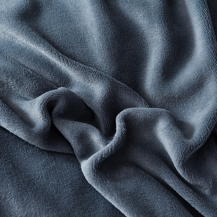 91家纺网 家纺一手货源 找家纺 印季家纺 2025新款华夫格三角格牛奶绒四件套 紫灰