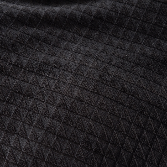 91家纺网 家纺一手货源 找家纺 印季家纺 2025新款华夫格三角格牛奶绒四件套 深灰