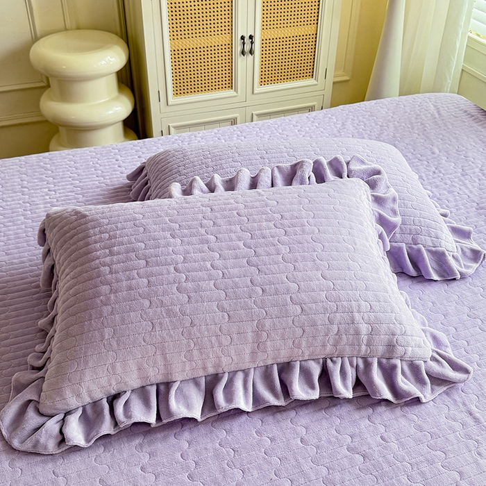 91家纺网 家纺一手货源 找家纺 （总）唐人居 2025新款高克重牛奶绒立体绣花床盖四件套-芬芳