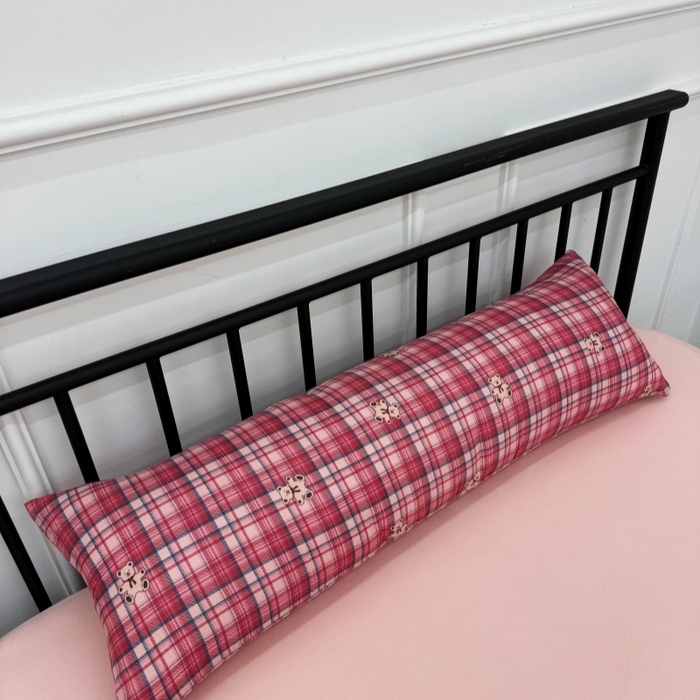 91家纺网 家纺一手货源 找家纺 （总）塞纳2025新款全棉有氧双层纱长方形可爱长条抱枕