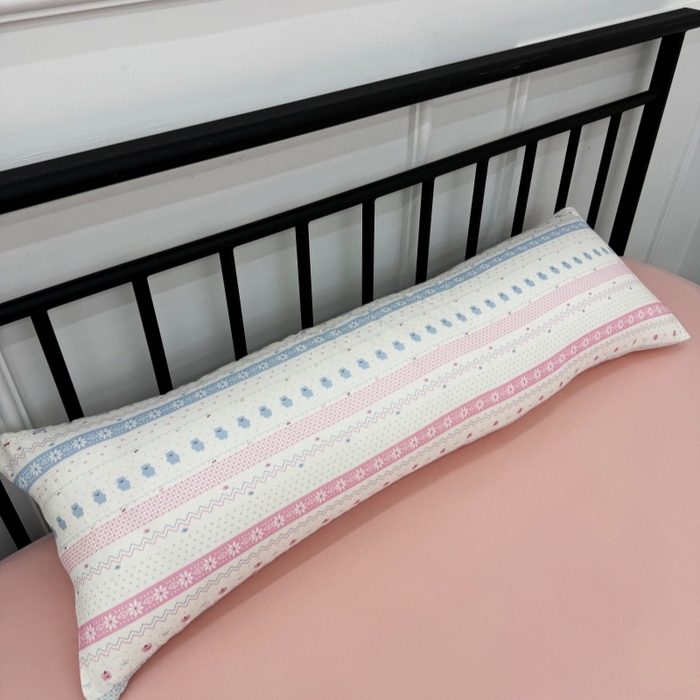 91家纺网 家纺一手货源 找家纺 （总）塞纳2025新款全棉有氧双层纱长方形可爱长条抱枕