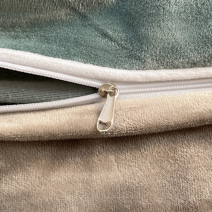 91家纺网 家纺一手货源 找家纺 润肤居 2025新款加厚婴儿绒牛奶绒四件套9斤工艺款宝宝绒 黛尔蓝+灰咖