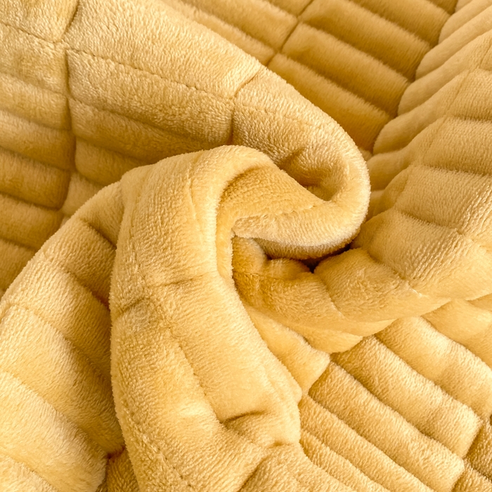 91家纺网 家纺一手货源 找家纺 梦初语 2025新款纯色牛奶绒贴布绣床垫褥冬季加绒加厚防滑学生宿舍 -直播爆款（面料175克-夹棉200克-底布80克防滑滴塑布） 维尼-咖