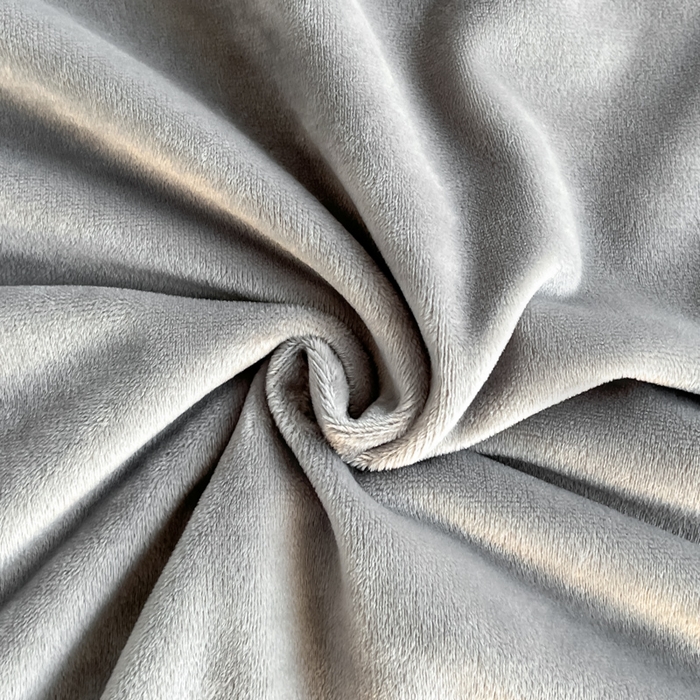 91家纺网 家纺一手货源 找家纺 润肤居 2025新款加厚婴儿绒牛奶绒四件套9斤工艺款宝宝绒 浅灰+皮粉