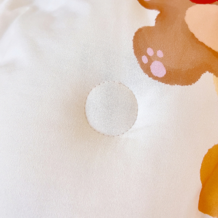 91家纺网 家纺一手货源 找家纺 鱼宝 2025新款大版针织棉豆豆被被子被芯 快乐鸭