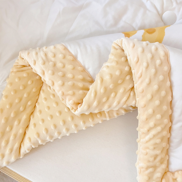 91家纺网 家纺一手货源 找家纺 鱼宝 2025新款大版针织棉豆豆被被子被芯 快乐鸭