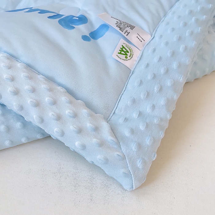 91家纺网 家纺一手货源 找家纺 鱼宝 2025新款大版针织棉豆豆被被子被芯 冬日小象