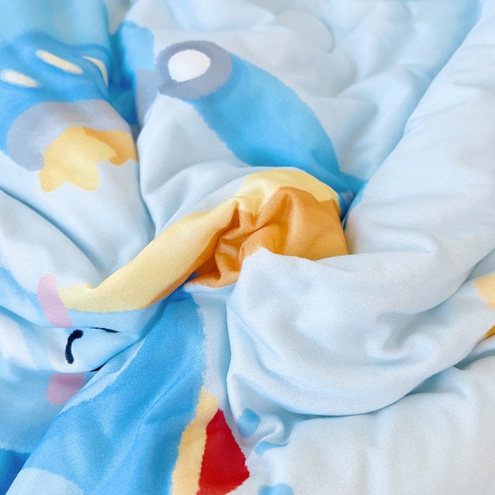 91家纺网 家纺一手货源 找家纺 鱼宝 2025新款大版针织棉豆豆被被子被芯 玩具恐龙