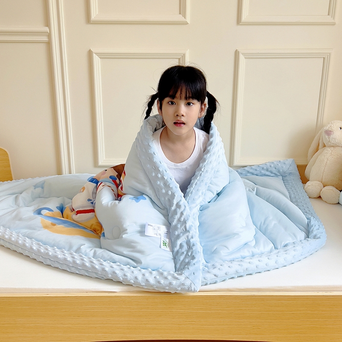 91家纺网 家纺一手货源 找家纺 鱼宝 2025新款大版针织棉豆豆被被子被芯 星际王子