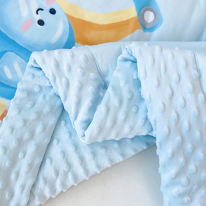 91家纺网 家纺一手货源 找家纺 鱼宝 2025新款大版针织棉豆豆被被子被芯 玩具恐龙