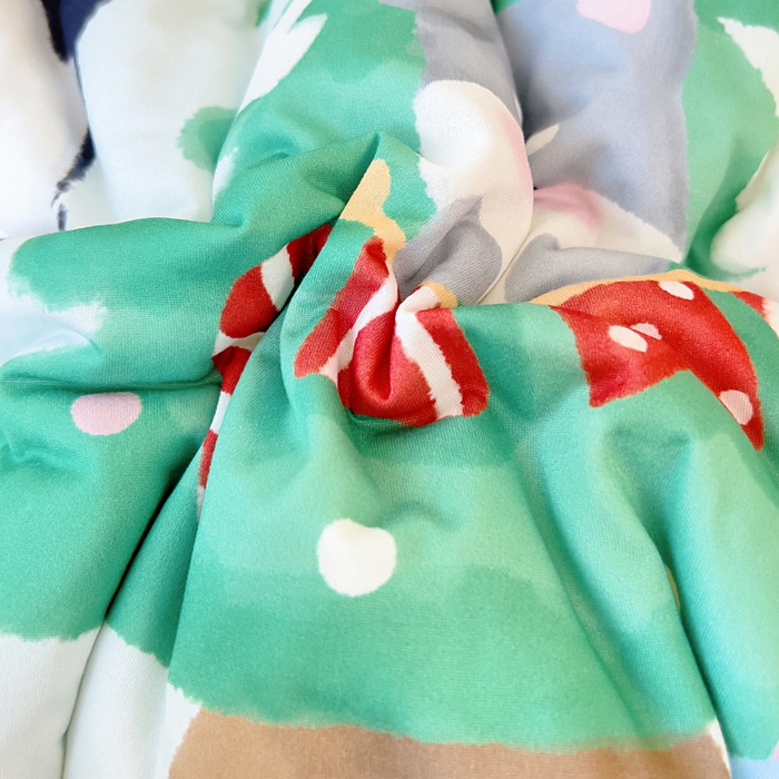 91家纺网 家纺一手货源 找家纺 鱼宝 2025新款大版针织棉豆豆被被子被芯 圣诞熊猫