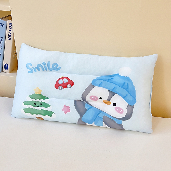 91家纺网 家纺一手货源 找家纺 鱼宝 2025新款大版针织棉豆豆被被子被芯 小企鹅