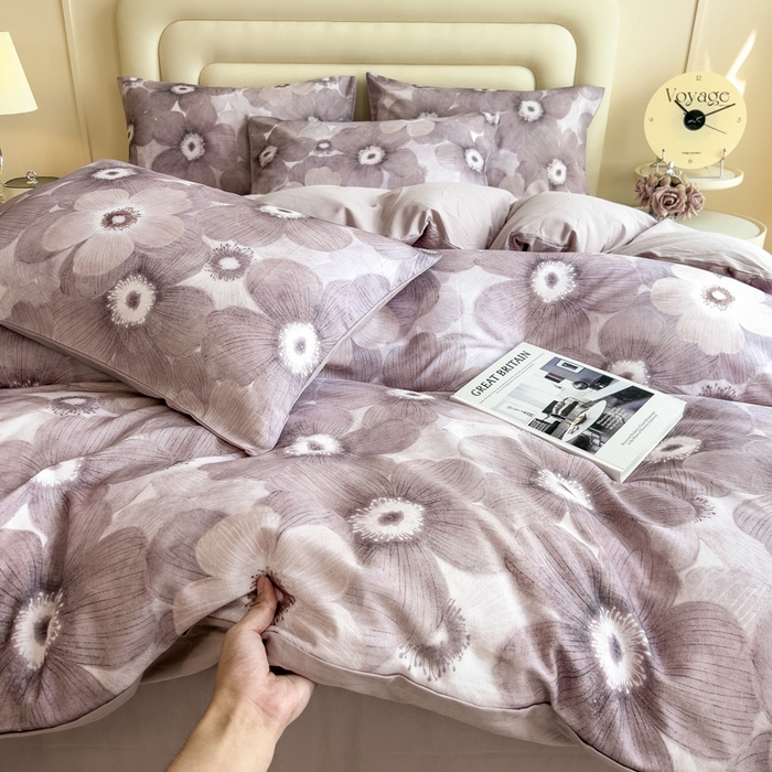 91家纺网 家纺一手货源 找家纺 （总）印季家纺 2025新款数码印花全棉纯棉加厚磨毛四件套