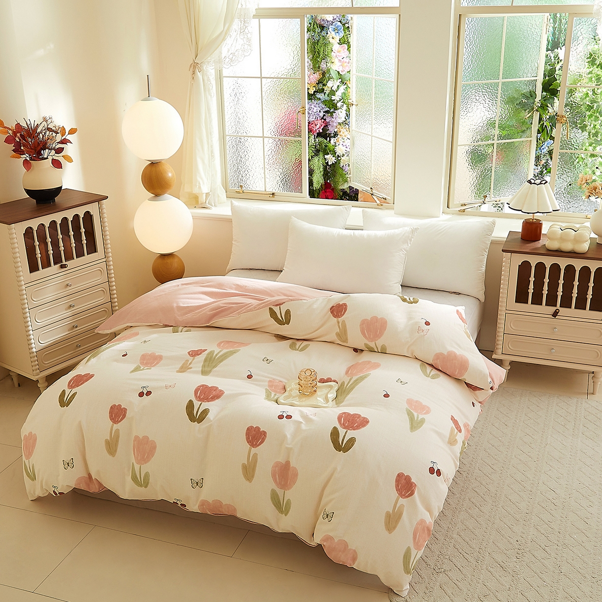 91家纺网 家纺一手货源 找家纺 （总）DoDo 兜兜 2025新款全棉纯棉磨毛印花单被套 被套单件