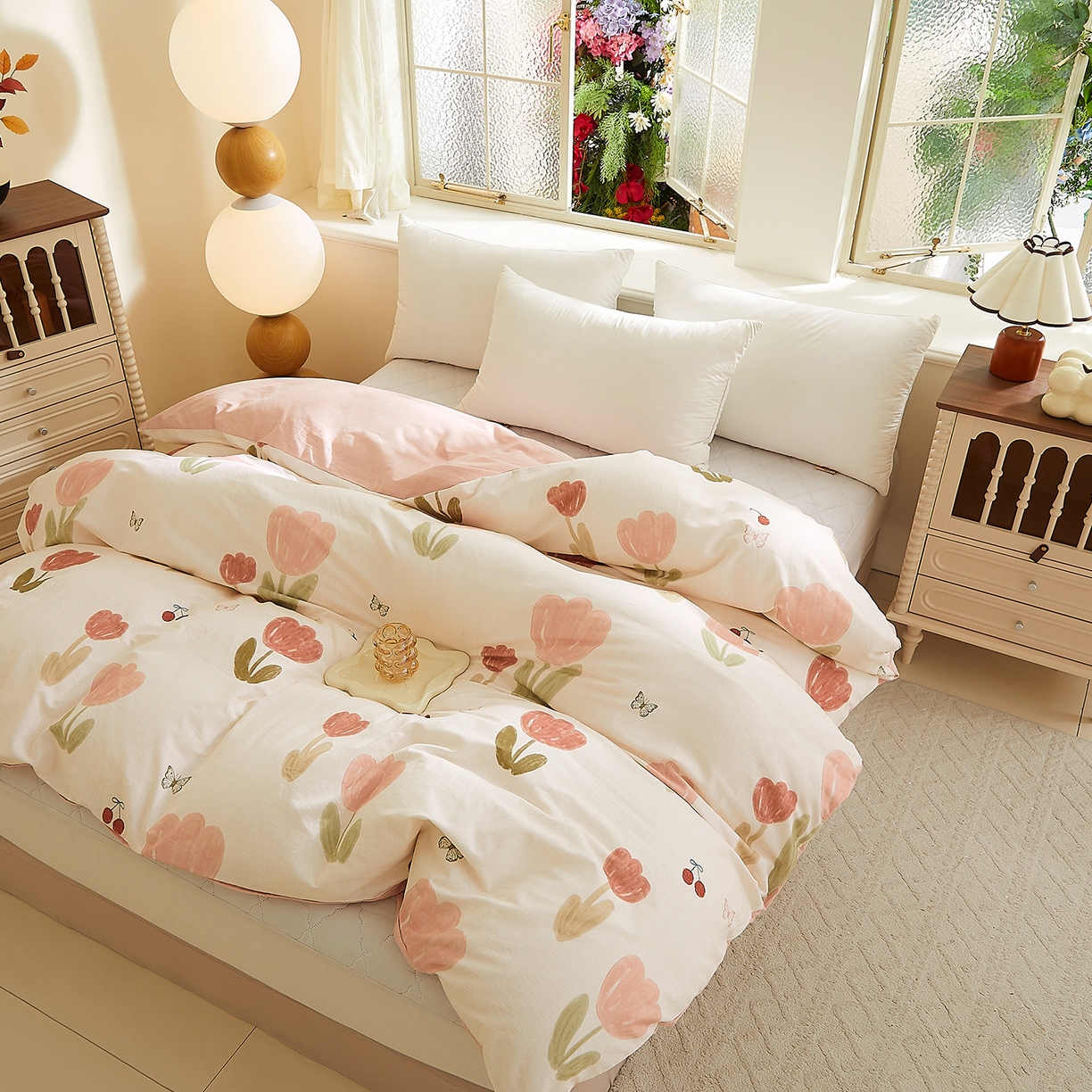 91家纺网 家纺一手货源 找家纺 （总）DoDo 兜兜 2025新款全棉纯棉磨毛印花单被套 被套单件