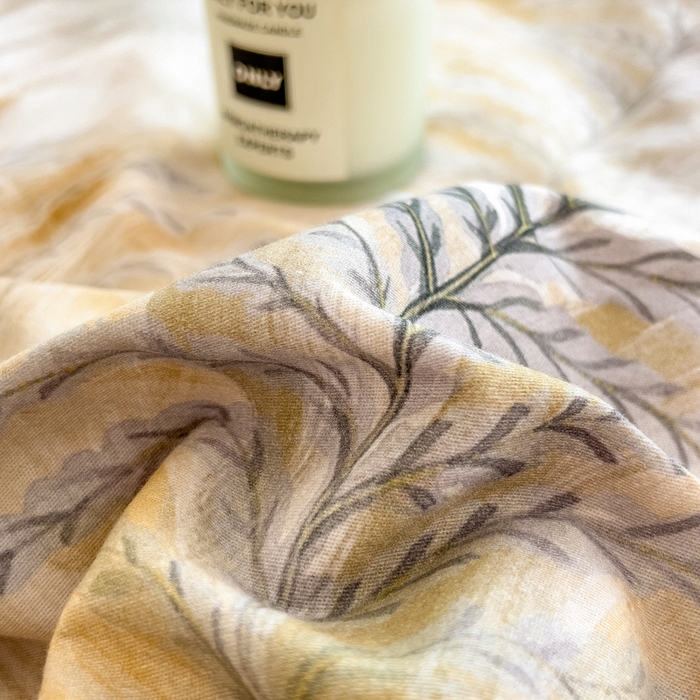 91家纺网 家纺一手货源 找家纺 印季家纺 2025新款数码印花全棉纯棉加厚磨毛四件套 初语（青）