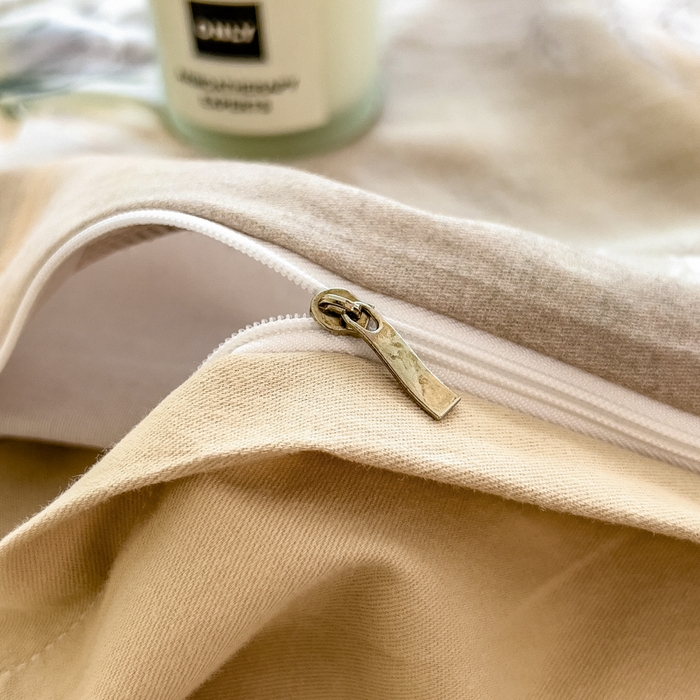 91家纺网 家纺一手货源 找家纺 印季家纺 2025新款数码印花全棉纯棉加厚磨毛四件套 初语（青）