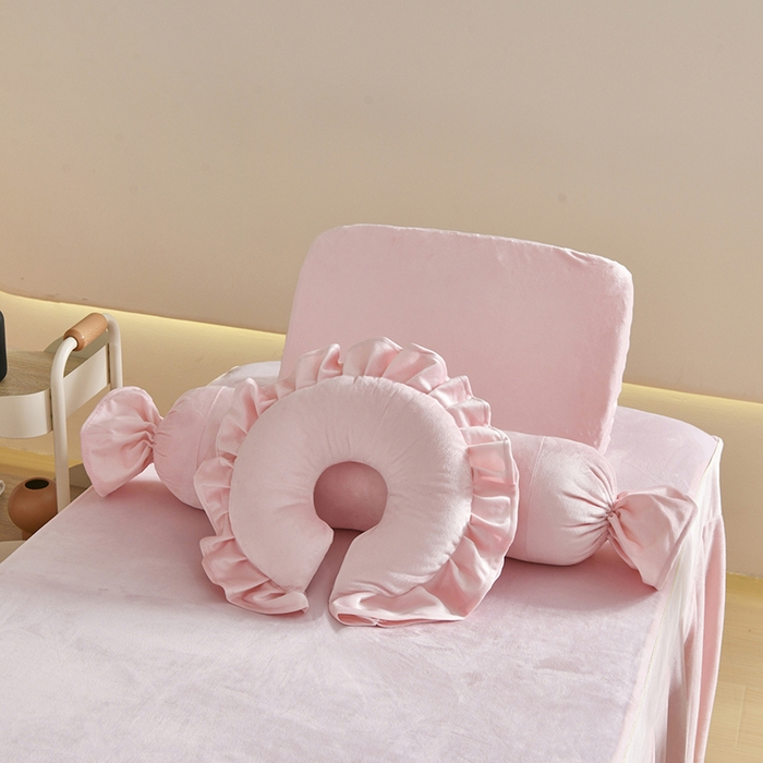 91家纺网 家纺一手货源 找家纺 （总）诗薇娅 2025新款加厚兔毛绒美容床罩  美容床罩四件套