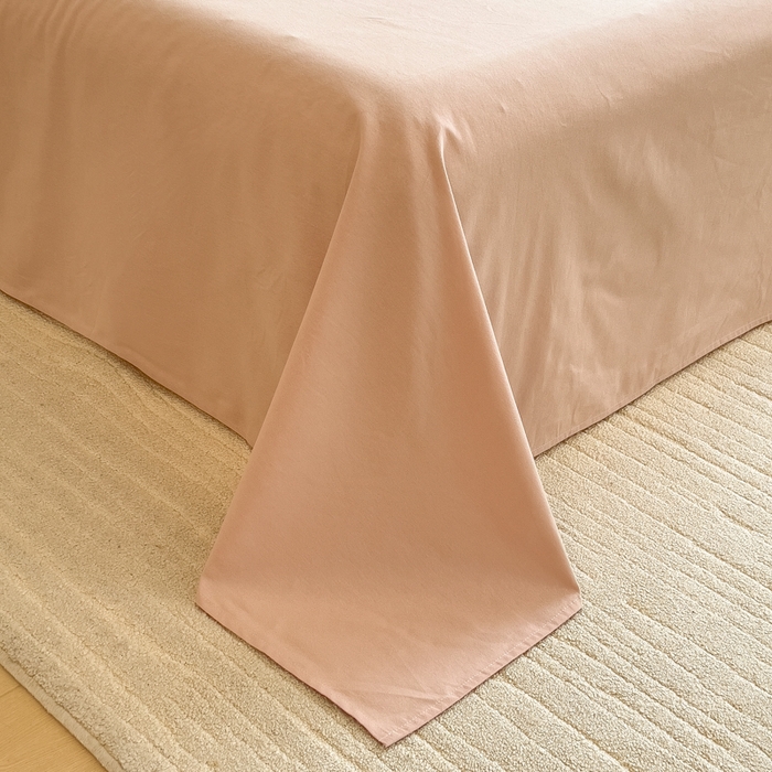 91家纺网 家纺一手货源 找家纺 印季家纺 2025新款数码印花全棉纯棉加厚磨毛四件套 花海（粉）