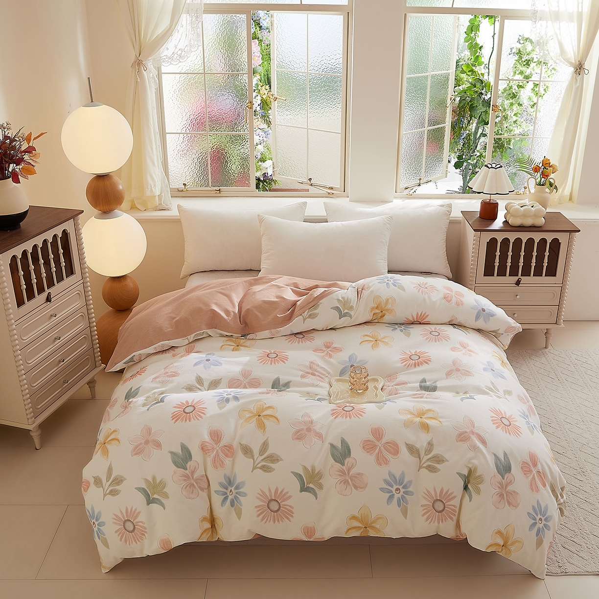 91家纺网 家纺一手货源 找家纺 （总）DoDo 兜兜 2025新款全棉纯棉磨毛印花单被套 被套单件