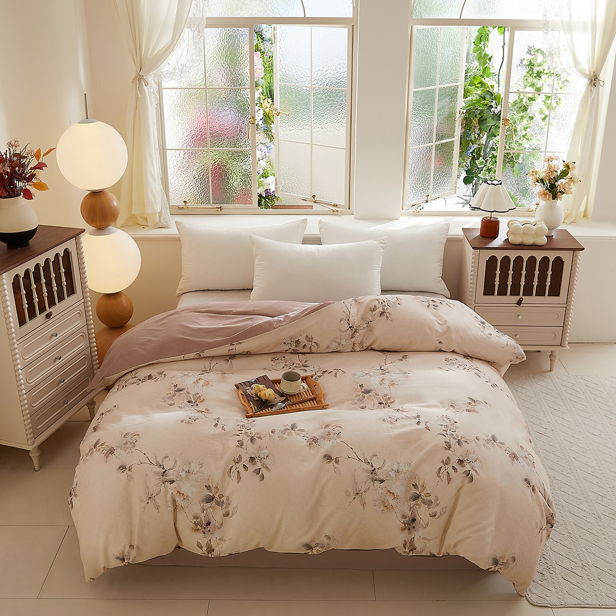 91家纺网 家纺一手货源 找家纺 （总）DoDo 兜兜 2025新款全棉纯棉磨毛印花单被套 被套单件