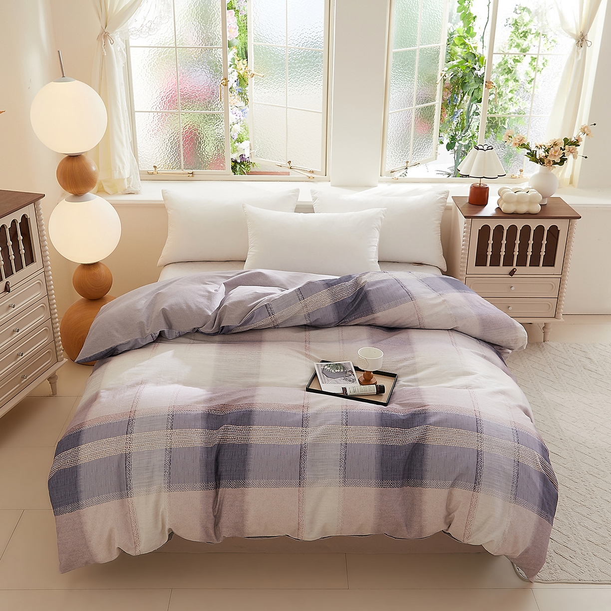 91家纺网 家纺一手货源 找家纺 （总）DoDo 兜兜 2025新款全棉纯棉磨毛印花单被套 被套单件