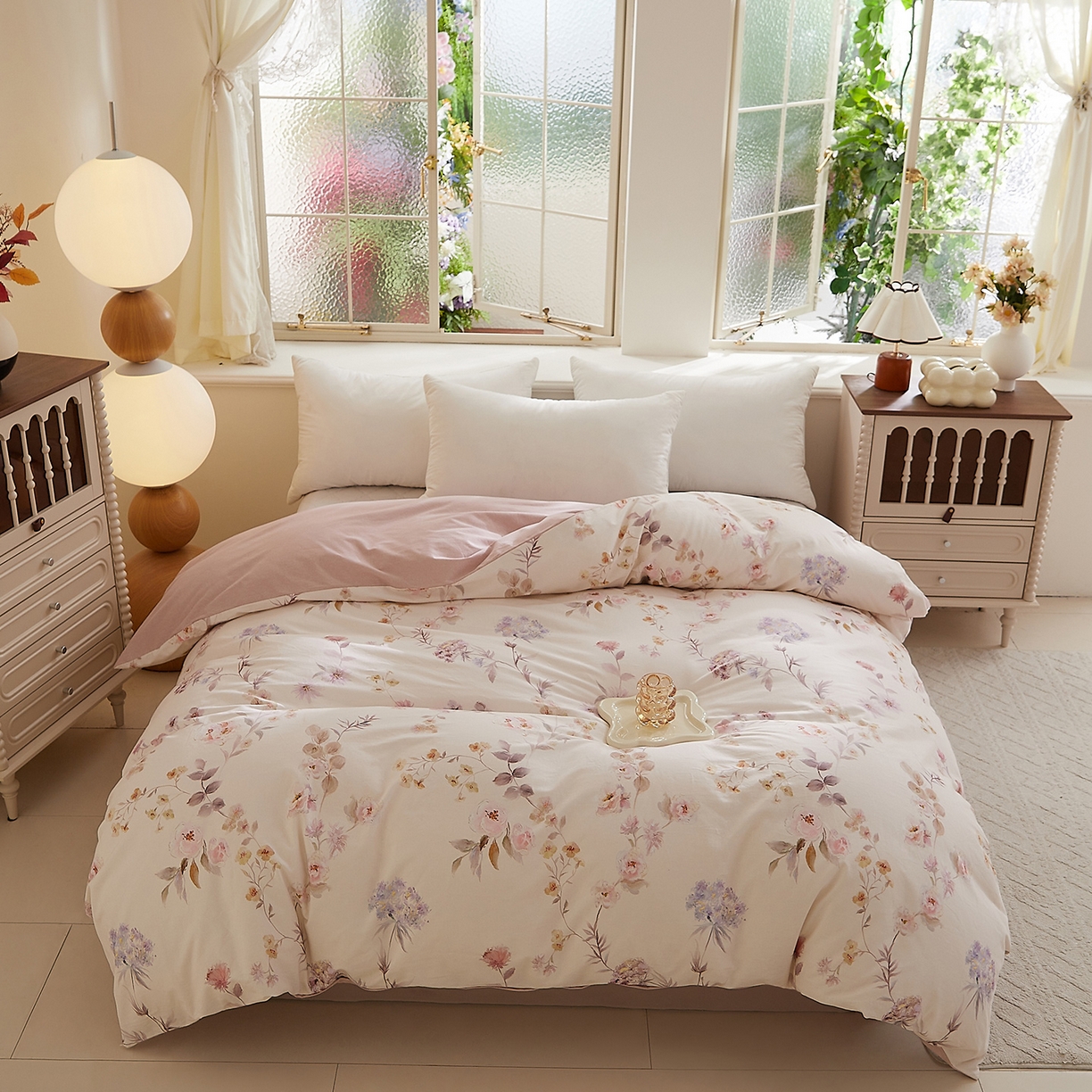 91家纺网 家纺一手货源 找家纺 （总）DoDo 兜兜 2025新款全棉纯棉磨毛印花单被套 被套单件