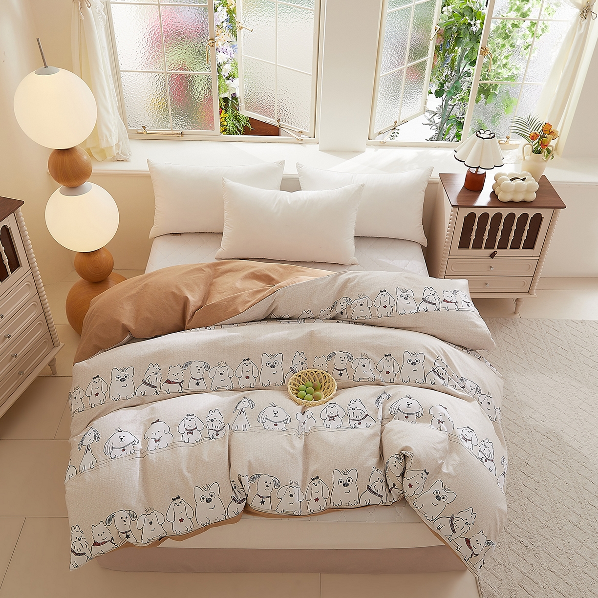 91家纺网 家纺一手货源 找家纺 DoDo 兜兜 2025新款全棉纯棉磨毛印花单被套 被套单件 奥汀