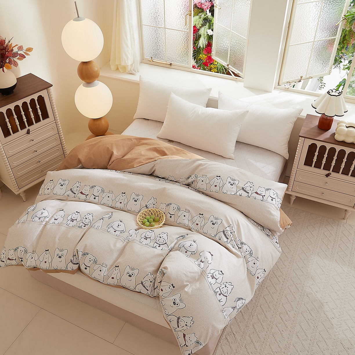 91家纺网 家纺一手货源 找家纺 DoDo 兜兜 2025新款全棉纯棉磨毛印花单被套 被套单件 奥汀