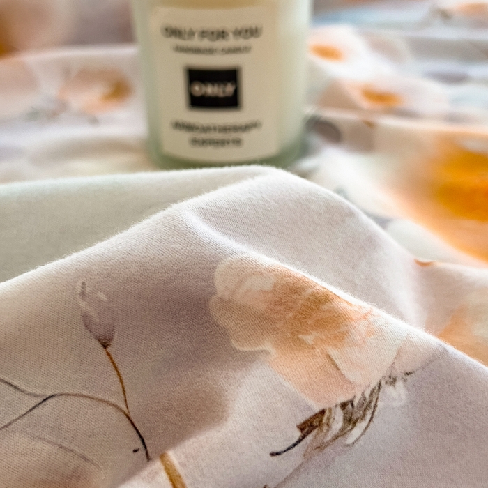 91家纺网 家纺一手货源 找家纺 印季家纺 2025新款数码印花全棉纯棉加厚磨毛四件套 绮梦花间