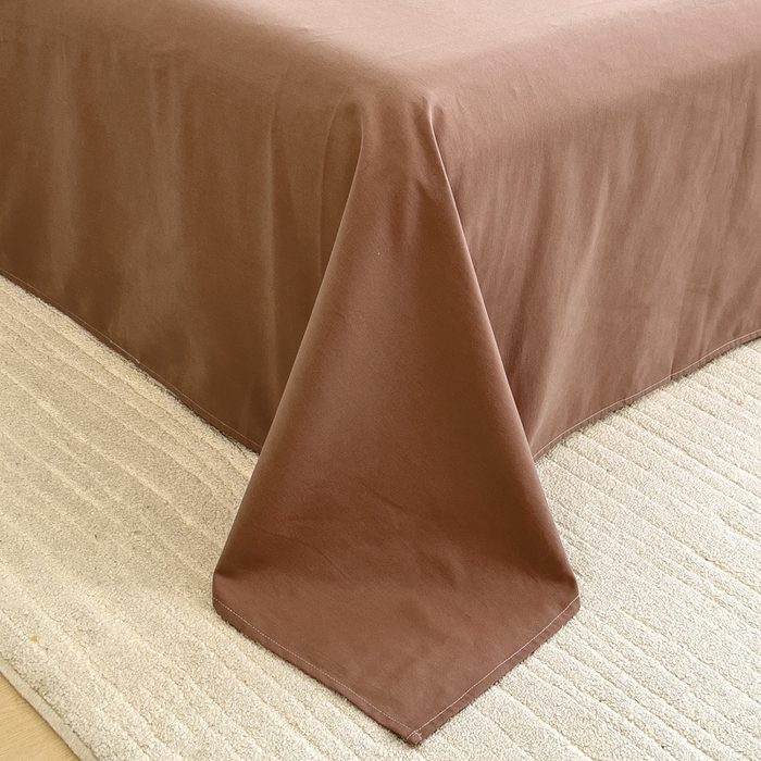 91家纺网 家纺一手货源 找家纺 印季家纺 2025新款数码印花全棉纯棉加厚磨毛四件套 森屿（桔）