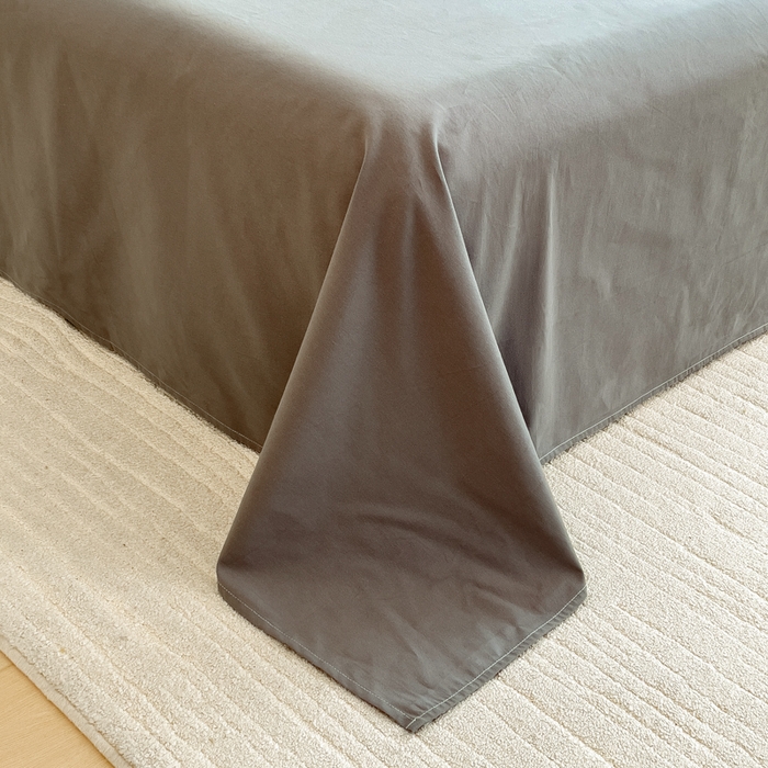 91家纺网 家纺一手货源 找家纺 印季家纺 2025新款数码印花全棉纯棉加厚磨毛四件套 星光条纹（灰）