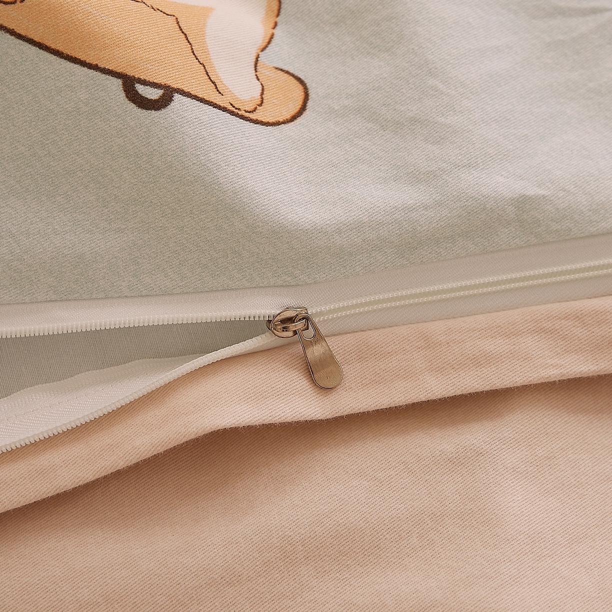 91家纺网 家纺一手货源 找家纺 DoDo 兜兜 2025新款全棉纯棉磨毛印花单被套 被套单件 俏皮狗