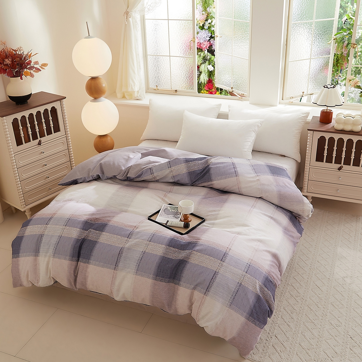 91家纺网 家纺一手货源 找家纺 DoDo 兜兜 2025新款全棉纯棉磨毛印花单被套 被套单件 绅士