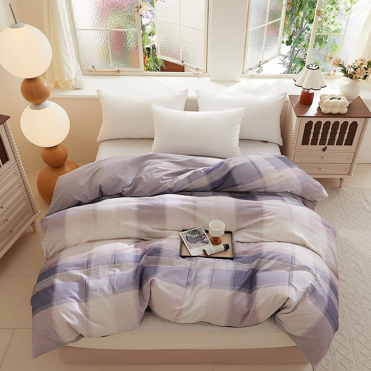 91家纺网 家纺一手货源 找家纺 DoDo 兜兜 2025新款全棉纯棉磨毛印花单被套 被套单件 绅士