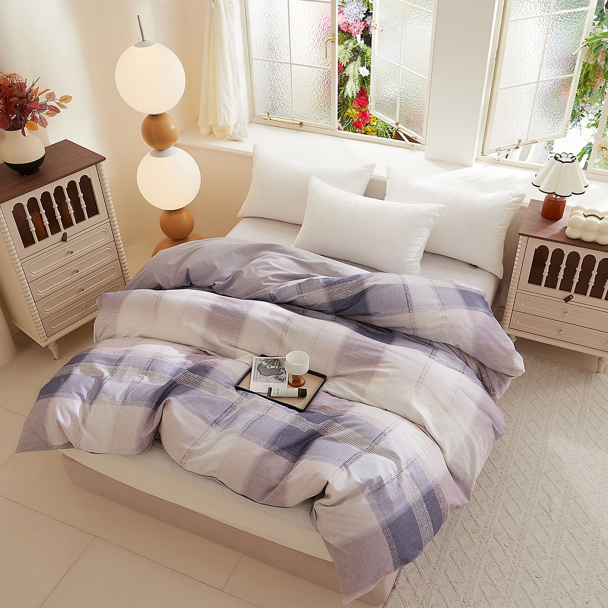 91家纺网 家纺一手货源 找家纺 DoDo 兜兜 2025新款全棉纯棉磨毛印花单被套 被套单件 绅士