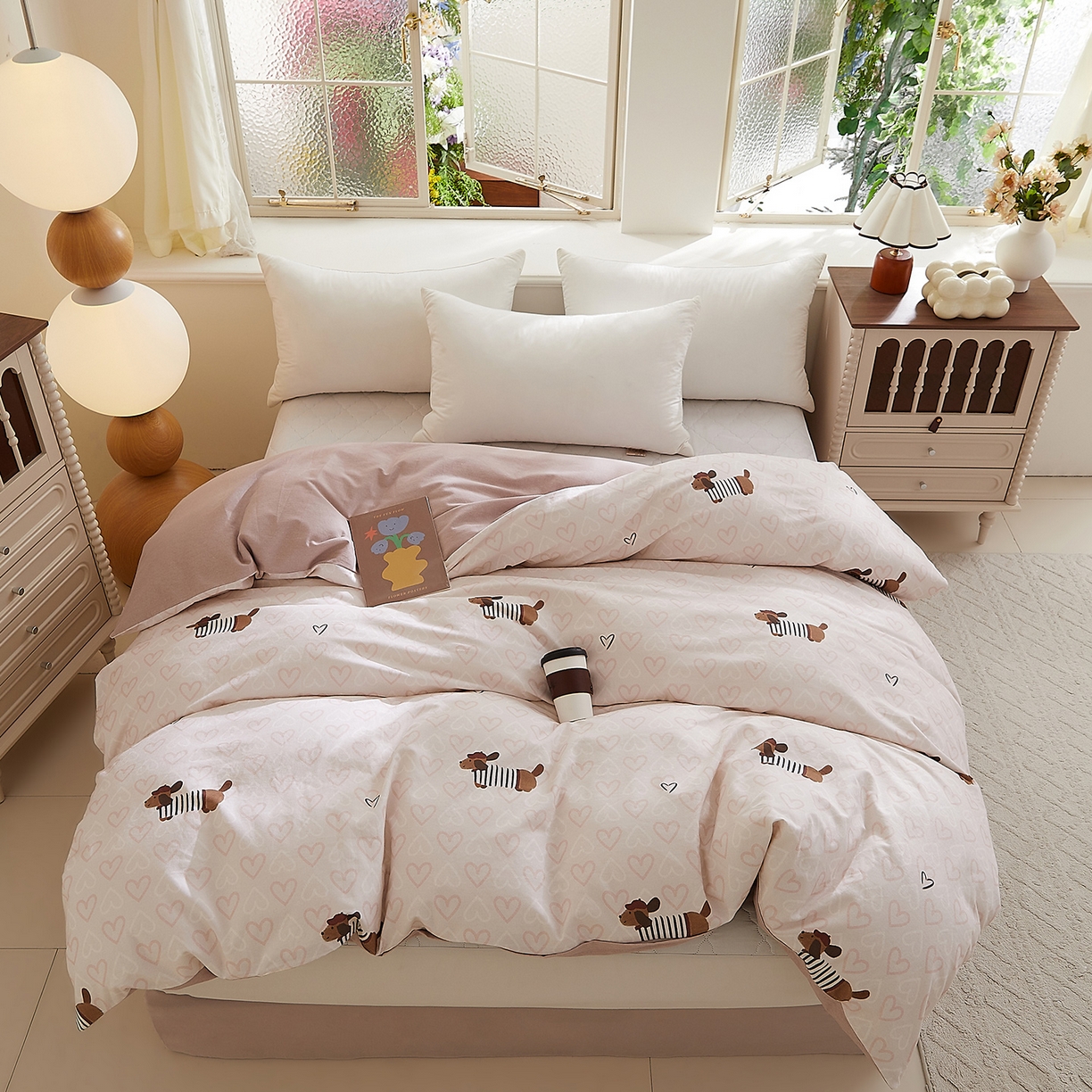 91家纺网 家纺一手货源 找家纺 DoDo 兜兜 2025新款全棉纯棉磨毛印花单被套 被套单件 旺趣