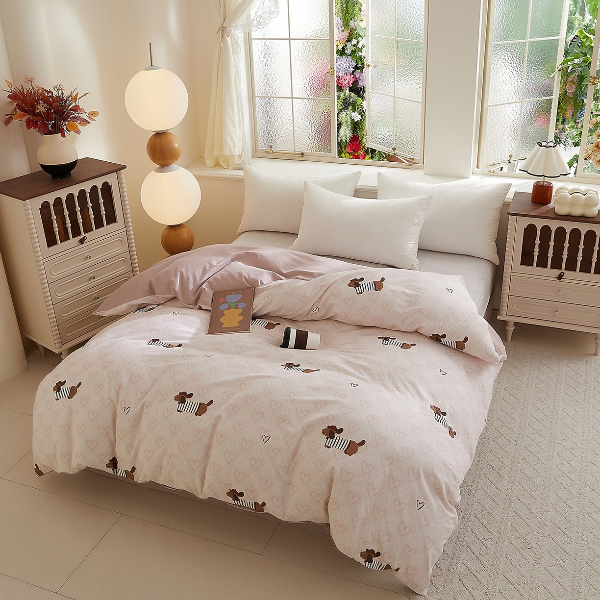 91家纺网 家纺一手货源 找家纺 DoDo 兜兜 2025新款全棉纯棉磨毛印花单被套 被套单件 旺趣