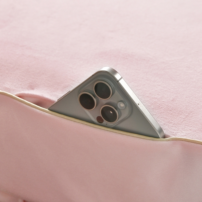 91家纺网 家纺一手货源 找家纺 诗薇娅 2025新款加厚兔毛绒美容床罩  美容床罩四件套 白+粉玉