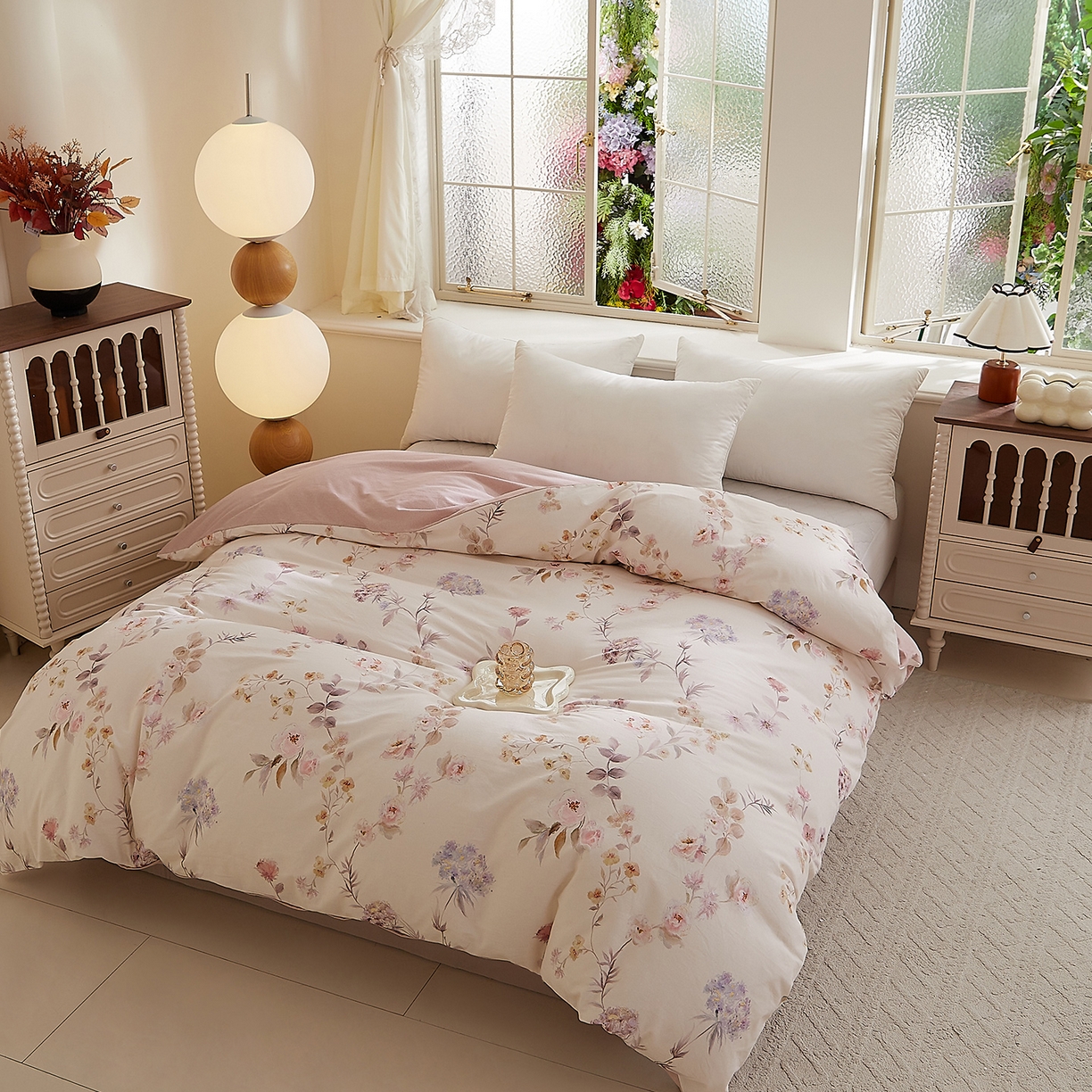 91家纺网 家纺一手货源 找家纺 DoDo 兜兜 2025新款全棉纯棉磨毛印花单被套 被套单件 温莎