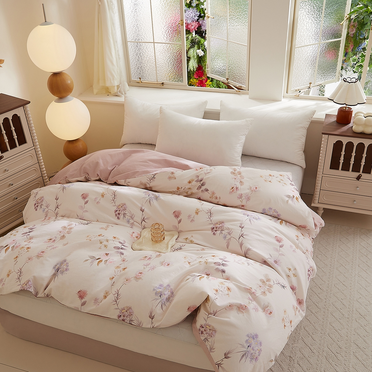 91家纺网 家纺一手货源 找家纺 DoDo 兜兜 2025新款全棉纯棉磨毛印花单被套 被套单件 温莎