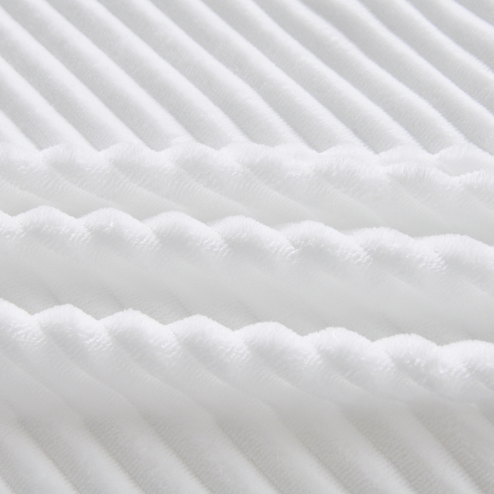 91家纺网 家纺一手货源 找家纺 诗薇娅 2025新款加厚兔毛绒美容床罩  美容床罩四件套 白+红豆沙