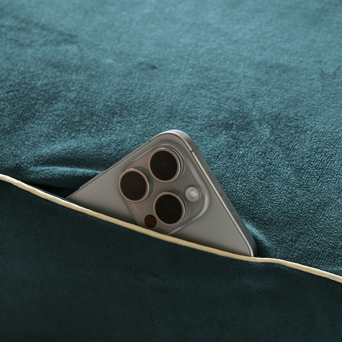 91家纺网 家纺一手货源 找家纺 诗薇娅 2025新款加厚兔毛绒美容床罩  美容床罩四件套 白+墨绿