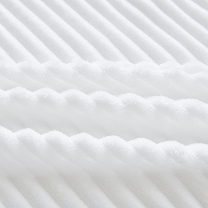 91家纺网 家纺一手货源 找家纺 诗薇娅 2025新款加厚兔毛绒美容床罩  美容床罩四件套 白+暖豆沙