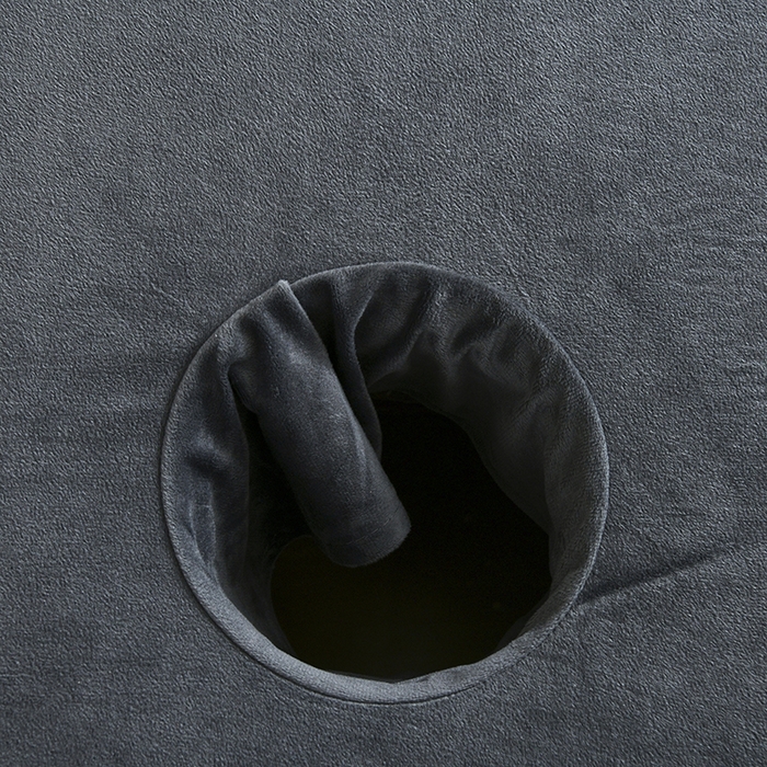 91家纺网 家纺一手货源 找家纺 诗薇娅 2025新款加厚兔毛绒美容床罩  美容床罩四件套 白+深灰