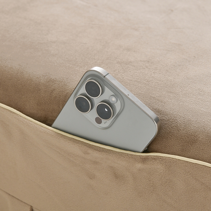 91家纺网 家纺一手货源 找家纺 诗薇娅 2025新款加厚兔毛绒美容床罩  美容床罩四件套 卡其