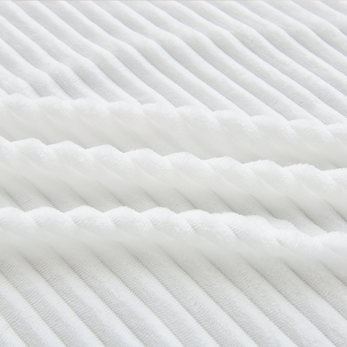 91家纺网 家纺一手货源 找家纺 诗薇娅 2025新款加厚兔毛绒美容床罩  美容床罩四件套 白配浅卡其