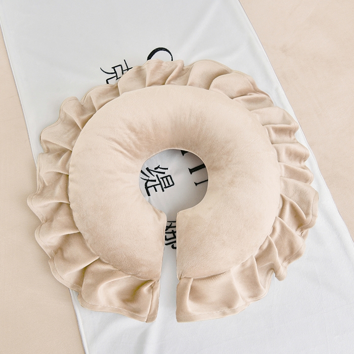 91家纺网 家纺一手货源 找家纺 诗薇娅 2025新款加厚兔毛绒美容床罩  美容床罩四件套 浅卡其